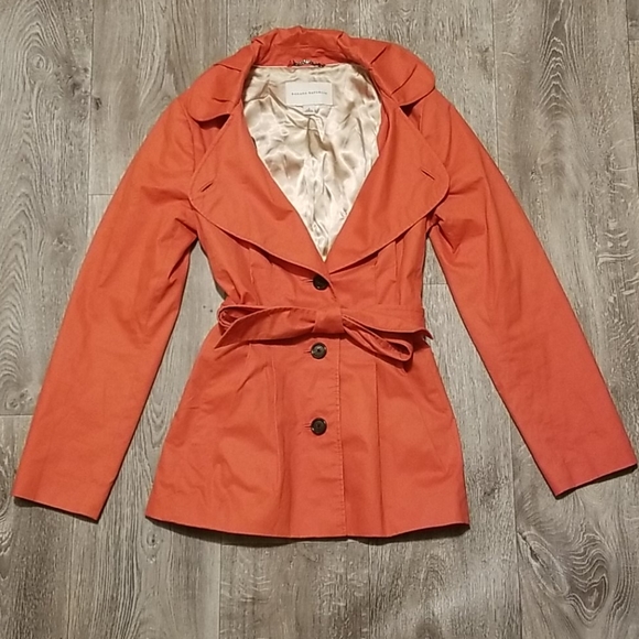 Banana Republic Jackets & Blazers - Banana republic trench coat, orange